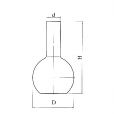 колба плоскодонная КП-2-2000-50