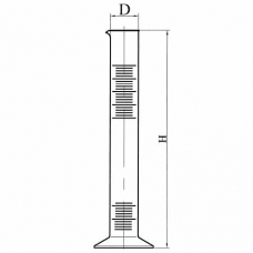 цилиндр 1-500 полипропиленовый с делением