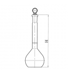 колба мерная ПМ 2-1000 (пробка массивная)
